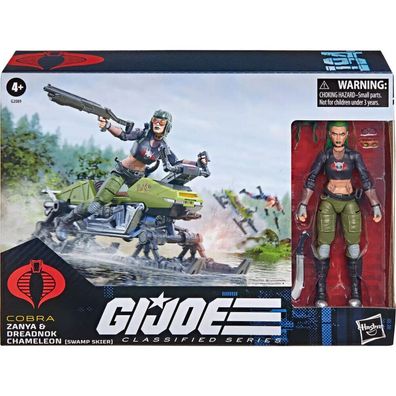 G.I. Joe Classified Series Chamäleon-Figur von Cobra Zanya und Dreadnok, 15 cm