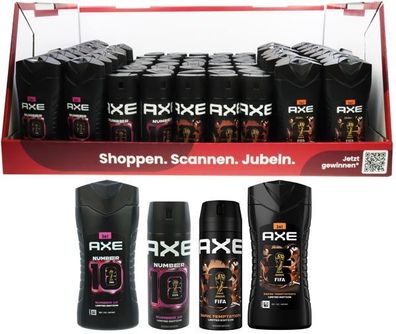 Axe 4er Mix Duschgel + Deo Bodyspray FIFA World Cup Edition 800 ml