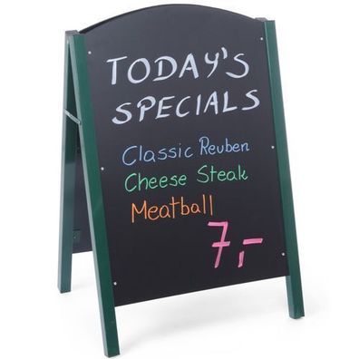 Freistehende Menü-Werbetafel für Restaurants 700x1100mm - Hendi 664100