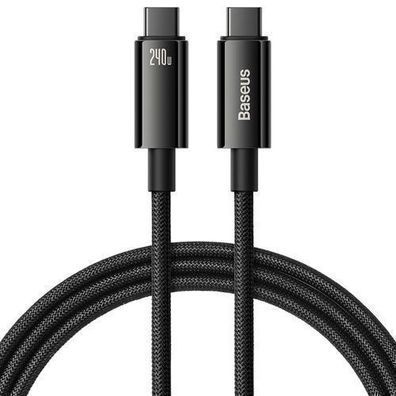 USB-C-Kabel 480 Mbit/s 240 W Wolframgold 1 m Schwarz