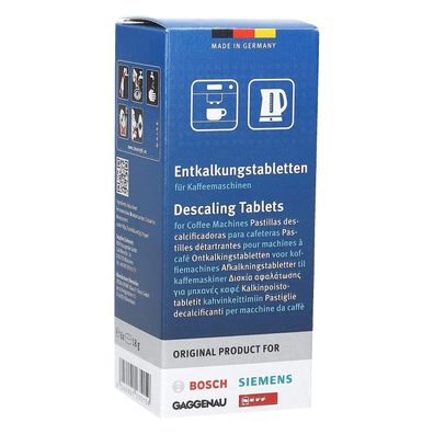 BSH Entkalkungstabletten 6 x 18 g - Entkalker für Kaffeemaschine & Wasserkocher
