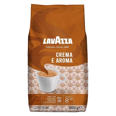 Lavazza Crema e Aroma Kaffee ganze Bohnen 1 kg - Kaffeebohnen Arabica & Robusta
