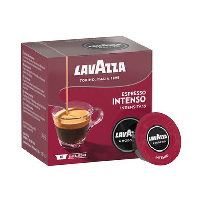 Lavazza A Modo Mio Espresso Intenso 16 Kapseln - Kaffeekapseln Arabica & Robusta