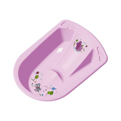 keeeper Babywanne julia Hippo lila, anatomisch - Baby Badewanne rutschhemmend
