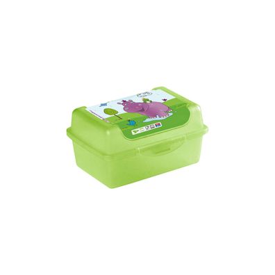 keeeper Deco-Box olek Hippo lime 0,35 Liter, micro - Brotdose, Snackbox