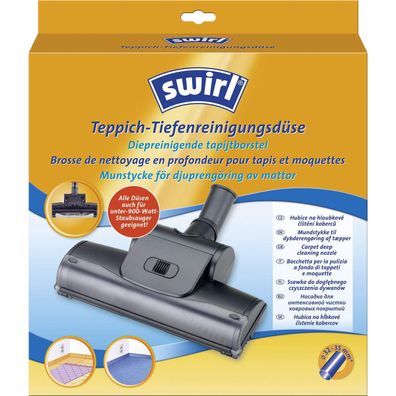Swirl Teppich-Tiefenreinigungsdüse mit Bürstenwalze - Staubsaugerdüse Kurzflor