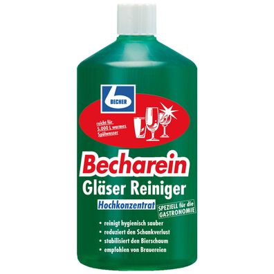 Dr. Becher Becharein Gläser Reiniger flüssig 1 L - Konzentrat für Gläserspüler