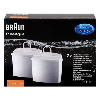 Braun PureAqua BRSC006 Wasserfilterkartusche 2 Stück, Filter für Kaffeemaschine