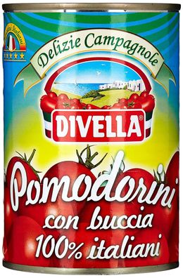 Divella Kirschtomaten Pomodorini con buccia 400 g - italienische Kirschtomaten