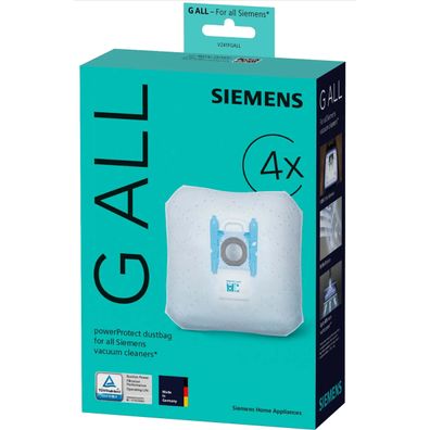 Siemens VZ41FGALL Filterbeutel Typ G ALL mit Verschluss 4 Stück - Staubbeutel