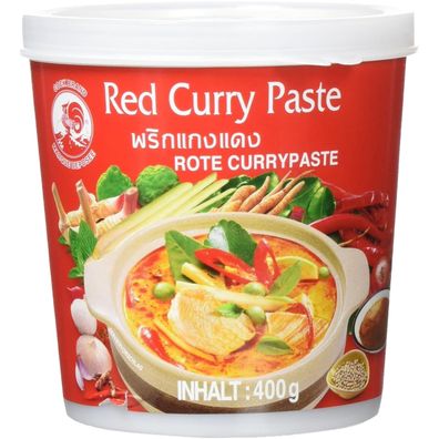 Cock Red Curry Paste 400g Dose - rote Currypaste für Thai Curry