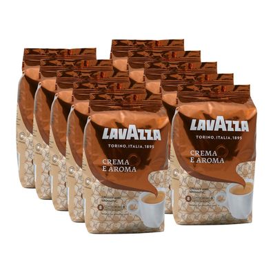 Lavazza Crema e Aroma ganze Bohnen 10 x 1 kg (10 kg) - Kaffeebohnen