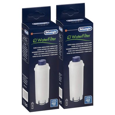 DeLonghi Wasserfilter DLS C002 - 2 x Filterpatrone für Kaffeevollautomaten