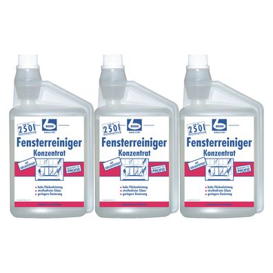 3 x DR. BECHER Fensterreiniger. Dosie 1er 1L