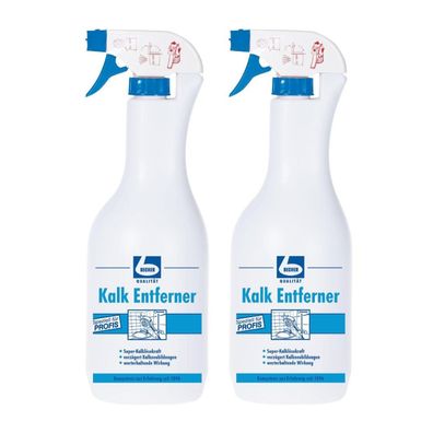 Dr. Becher Kalk Entferner 2 x 1 L - Kalkentferner, Kalklöser für Bad und Küche