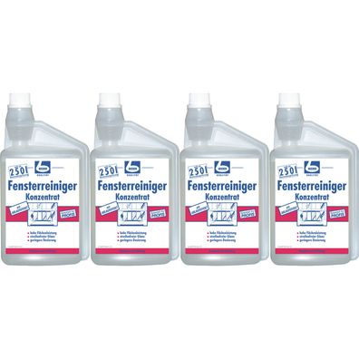 4 x DR. BECHER Fensterreiniger. Dosie 1er 1L