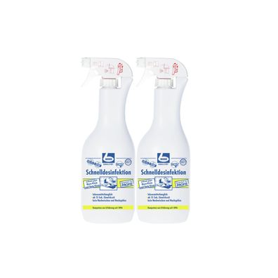 Dr. Becher Schnelldesinfektion 2 x 1 L - Desinfektion für Flächen, Geräte