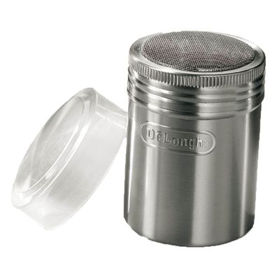 DeLonghi Schokostreuer DLSC601 - Kakaostreuer Edelstahl 175 ml für Cappuccino