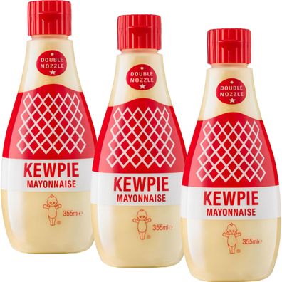Kewpie Mayonnaise Japanese Style 3 x 355 ml - japanische Mayo für Sushi & Salat