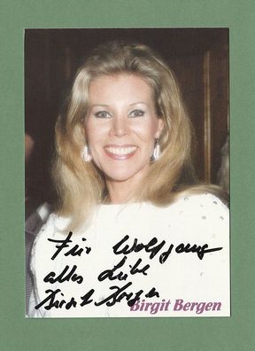 Birgit Bergen (deutsche Schauspielerin ) - - persönlich signiert