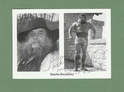 Sascha Borysenko ( Schauspieler, Stuntman und Bodybuilder ) - - persönlich signiert