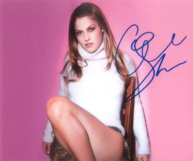 Original Autogramm ALI LARTER auf Großfoto (COA)