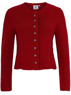 Strickjacke 57102 Damen rot Isar-Trachten