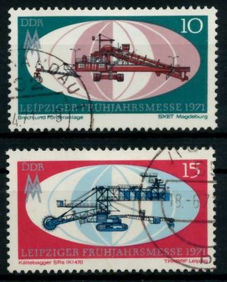DDR 1971 Nr 1653-1654 gestempelt X98634E