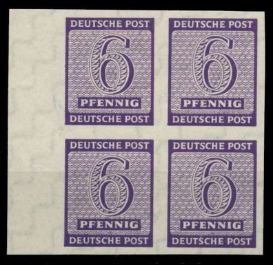 SBZ Westsachsen Nr 117Xa postfrisch Viererblock X6CE52E