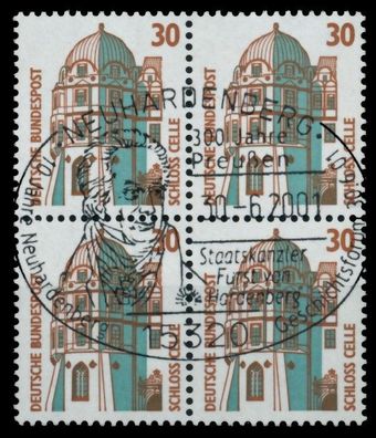 BRD DS Sehensw Nr 1339 zentrisch gestempelt Viererblock X7525DE