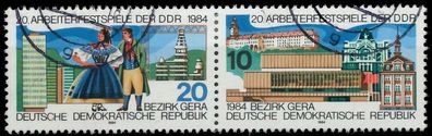 DDR Zusammendruck Nr WZd598 gestempelt WAAGR PAAR X1885CA