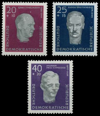 DDR 1957 Nr 606A-608A postfrisch SBA0972