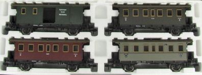 Maerklin 58211 Personenwagenset Württemberg 4-teilig ge Spur 1