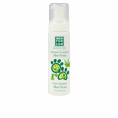 CHAMPÚ PERROS Y GATOS en espuma con aloe vera 200ml