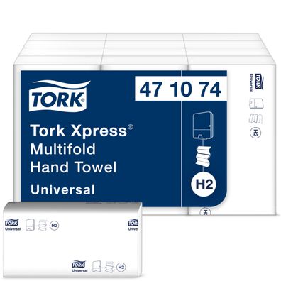 Tork Xpress Multifold Papierhandtücher H2 1-lagig weiß 12 x 250 Tücher