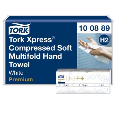 Tork Xpress Multifold Papierhandtücher Weiß H2 12 x 225 Tücher 100889