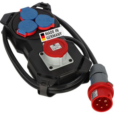 Brennenstuhl Stromverteiler 16A CEE 400V 3x Schuko IP44 2m Kabel
