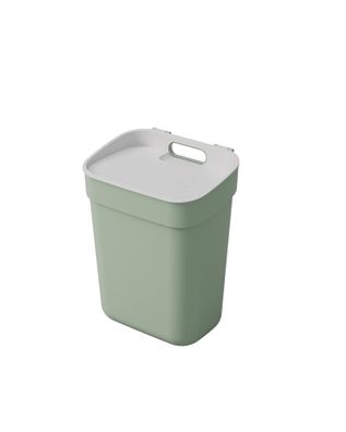 Curver Ready to Collect Sortiereimer 10 L Grün recycelt mit Wandhalter