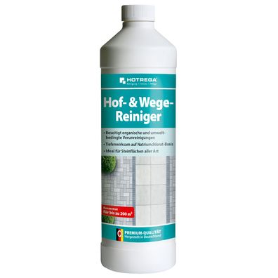 HOTREGA® Hof- und Wege-Reiniger, 1 Liter Flasche (Konzentrat)