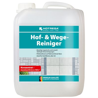 HOTREGA® Hof- und Wege-Reiniger, 5 Liter Kanister (Konzentrat)