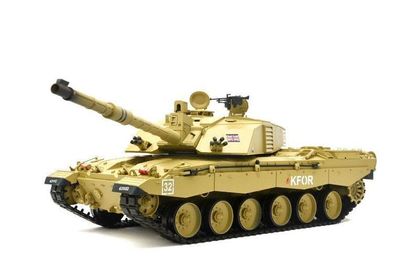 RC Panzer "Britischer Challenger 2" Heng Long Rauch&Sound Stahlgetriebe -2,4Ghz -V7.0