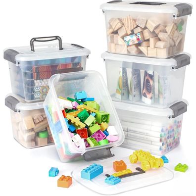 Citylife 6er-Set 5L Aufbewahrungsbox mit Griff