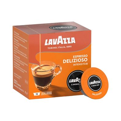 Lavazza A Modo Mio Espresso Delizioso - 16 Kaffeekapseln, Arabica Espresso