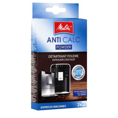 Melitta Anti Calc Entkalkerpulver - 2 x Entkalker Pulver für Espressomaschinen