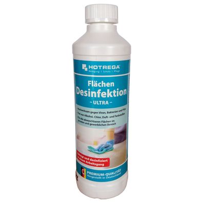 Hotrega Flächen Desinfektion Ultra 2 x 500 ml - Flächendesinfektionsmittel