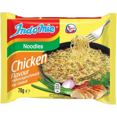 Indomie Instant Nudeln Chicken 5 x 70 g Blister - Nudelsuppe mit Huhn