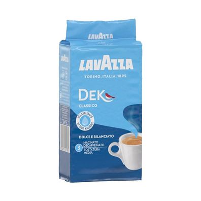 Lavazza Dek Kaffee gemahlen 4 x 250 g (1 kg) - entkoffeinierter Röstkaffee