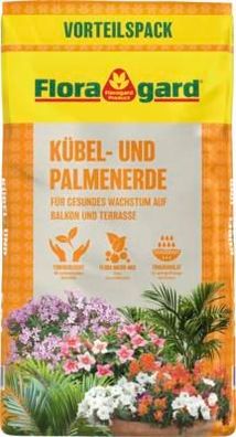 Floragard Kübel- & Palmenerde Mediterran 50 L - torfreduziert mit Tongranulat