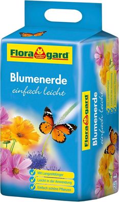 Floragard Blumenerde einfach leicht 25 L - Pflanzerde für Balkon, Kübel & Zimmer