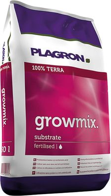 Plagron Grow Mix 50 L - vorgedüngte Anzuchterde mit Perlite, Pflanzerde